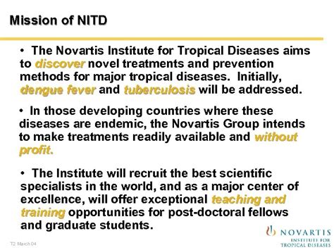novartis institute for tropical diseases
